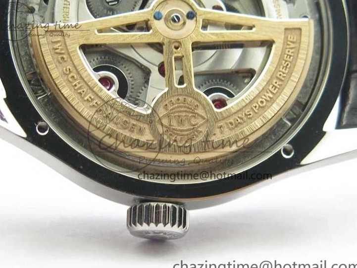 MIROTIME 0128 Portugieser Perpetual Calendar IW503406 V9F 1:1 Best Edition Silver Dial on Black Leather Strap A FastDry 7115